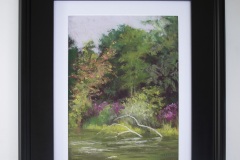#106 - Carolyn Weins, Fallen Branches, 2021, Pastel, 8.5" x 11.5", 4 lbs, $450