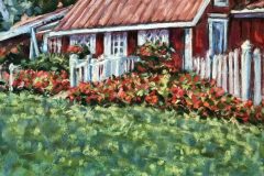 #17 - Dawn Johnson, Jenny's Farm Stand and Cider Mill, 2021, Pastel on Pastel Mat, 10" x 17.5", 3 lbs, $450