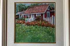 #17 - Dawn Johnson, Jenny's Farm Stand and Cider Mill, 2021, Pastel on Pastel Mat, 10" x 17.5", 3 lbs, $450