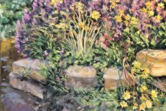 #16 - Dawn Johnson, Mill Creek Flowers, 2021, Pastel on Sanded Paper, 19.5" x 23.5" x 1", 3.5 lbs, $475