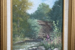 #34 - Janet Kohler, Dexter's Hidden Treasures, 2021, Pastel, 16" x 13" x 2", 5 lbs, $350
