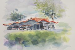 #11 - A&W Root Beer Time, 2021 Watercolor, 10" x 10", 3.5 lbs, Sold