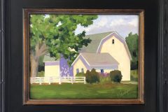 #78 - Kelley Shirkey, At Home on the Farm, 2021, Oil on Panel, 11" x 14" x .25", 1 lb, Sold