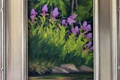 #76 - Kelley Shirkey, Creekside View, 2021, Oil on Panel, 12" x 9" x .25", 1 lb, $225