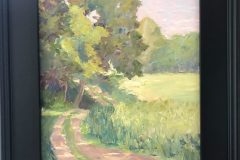#80 - Kelley Shirkey, Walsh Road, 2019, Oil on Panel, 14" x 11" x .25", 1 lb, $250