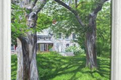 #109 - Lesli Weston, Lovely Trees and Home, 2021, Oil, 20" x 16" x 1", 2 lbs, $380