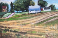 #55 - Linda Pelowski, Field View, 2021, Pastel, 16" x 13", 2 Ibs, $400