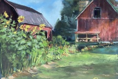 #57 - Linda Pelowski, Morning Sunflowers, 2021, Pastel, 18" x 14", 2 Ibs, $450