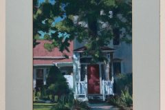 #4 - Patricia Davenport, The Red Door, 2021, Pastel, 18" x 15", 2 lbs, $285