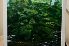 #3 - Patrick Barley, Rapids Island, 2021, Oil, 9" x 12", 1 lb, $175