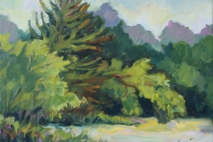 #103 - Ave' Veneklasen, Along the Edge, 2021, Oil, 9" x 12" x 1", 1 lb, $350