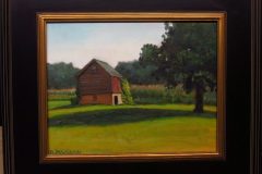 #46 - Brant MacLean, Mast Rd. Outbuilding, 2020, Oil on Canvass, 11" x 14", 2 lb, $325