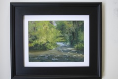 #107 - Carolyn Weins, River Rapids, 2021, Pastel, 8.5" x 11.5", 4 lbs, $450