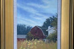 #33 - Janet Kohler, Barry's Barn, 2021, Pastel, 18.5" x 15.5" x 1.5", 5 lbs, $350