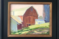 #81 - Kelley Shirkey, Farm Morning, 2019, Oil on Panel, 11" x 14" x .25", 1 lb, $250