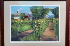 #58 - Linda Pelowski, Sunfower Farm, 2020, Pastel, 9" x 12", 2 Ibs, $400
