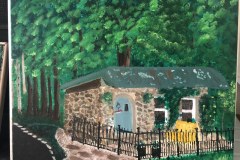 #6 - Mary Dice, Artist Cottage, 2021, Acrylic, 16" x 20", 4lbs, $100