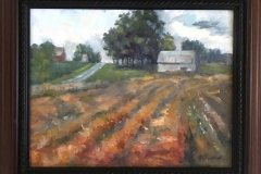 #82 - Pam Siegfried, Field of Gold, 2021, Oil, 15x18x1, 3 lbs, $450