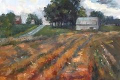 #82 - Pam Siegfried, Field of Gold, 2021, Oil, 15x18x1, 3 lbs, $450