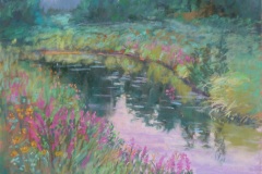 #99 - Sharon Sunday, Dexter Creek, 2021, Pastel, 12" x 16", 2 lbs, $350