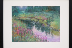 #99 - Sharon Sunday, Dexter Creek, 2021, Pastel, 12" x 16", 2 lbs, $350