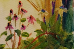 #19 - Shelly Kaye, Mill Creek Flowers, Acrylic, 2.5" x 2.5", 1 lb, $43